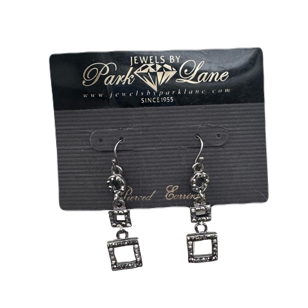 Park Lane Silver-Tone Geometric Dangle Earrings